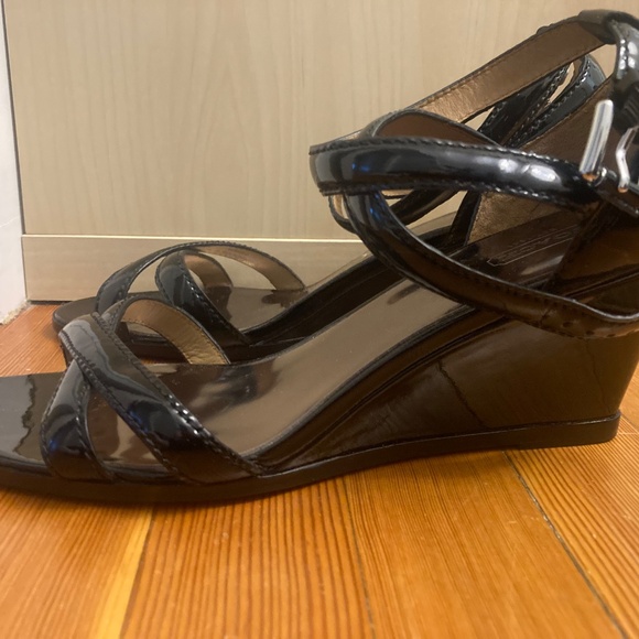Coach Black Wedge High Heel Sandals - Picture 5 of 5